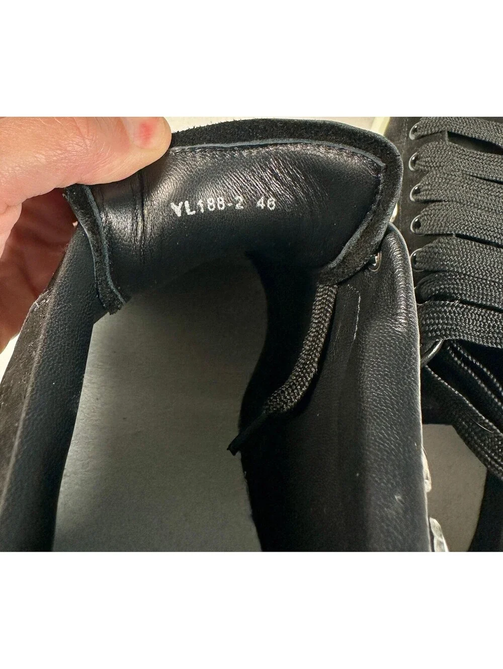 Alexander McQueen Black Suede Crystal Embellished Oversized Sneakers Size 46